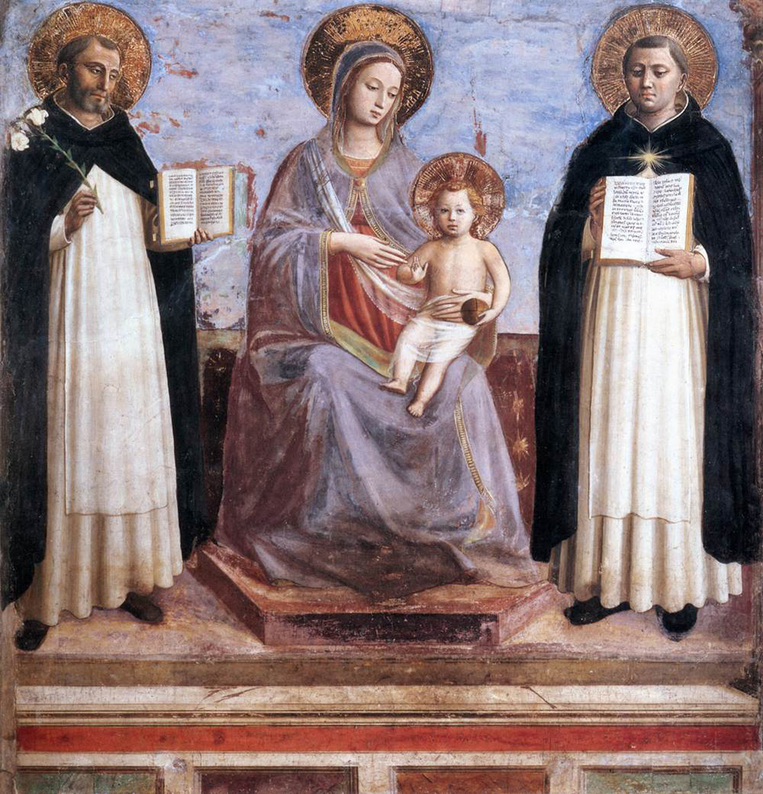virgin and child with saints dominic and thomas aquinas